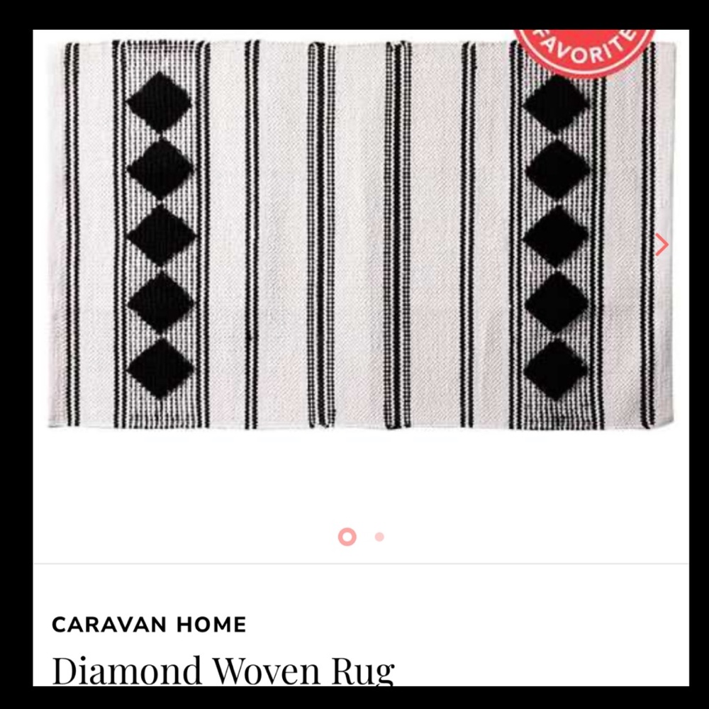 NWT CARAVAN HOME
Diamond Woven Rug